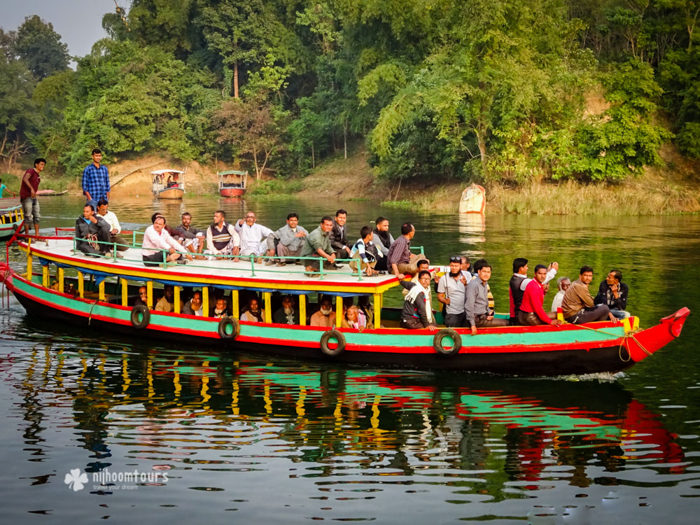 Local commuters at Kaptai Lake