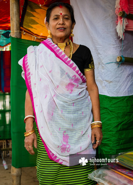 A Manipuri lady at her shop