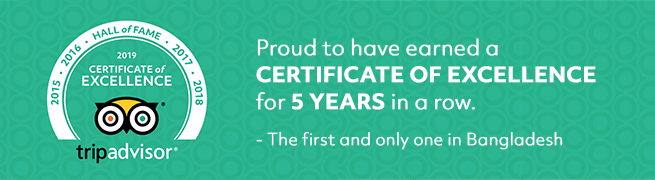Winner of TripAdvisor Certificate of Excellence 5 years in a row!