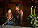 A photo of a tribal family in Bandarban