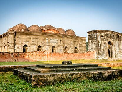 A photo of Small Golden Mosque in Gauda on our Exploring Rajshahi Tour